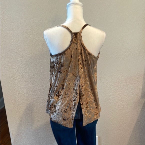 Velvet Lace Trim Cami Top - Picture 2 of 5